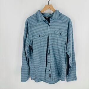 outdoor Research Outdoor Research XL Blue Stripe Shirt Performance Hiking